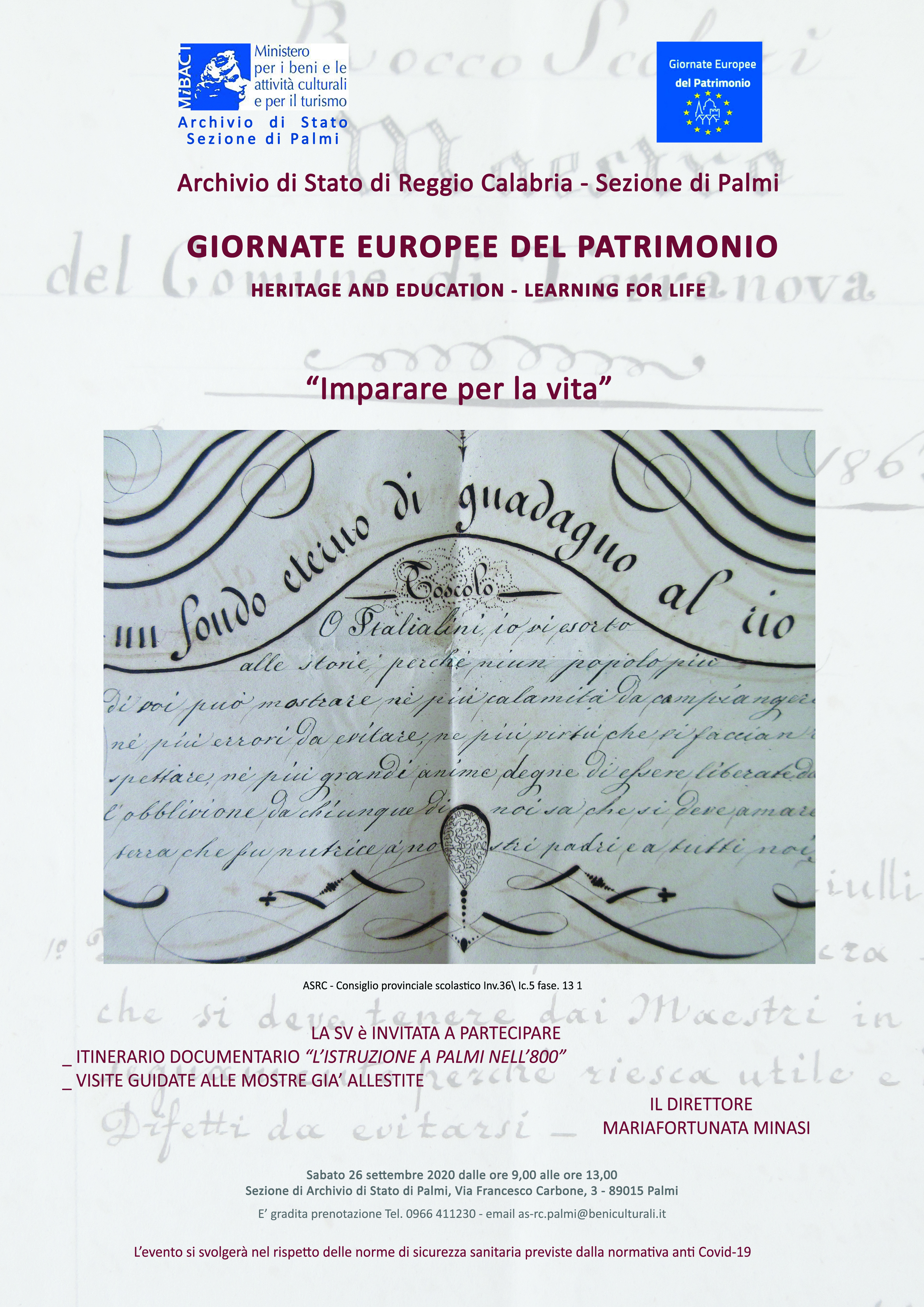 L'Istruzione a Palmi nell' '800